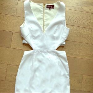 SOLD - White cutout mini dress